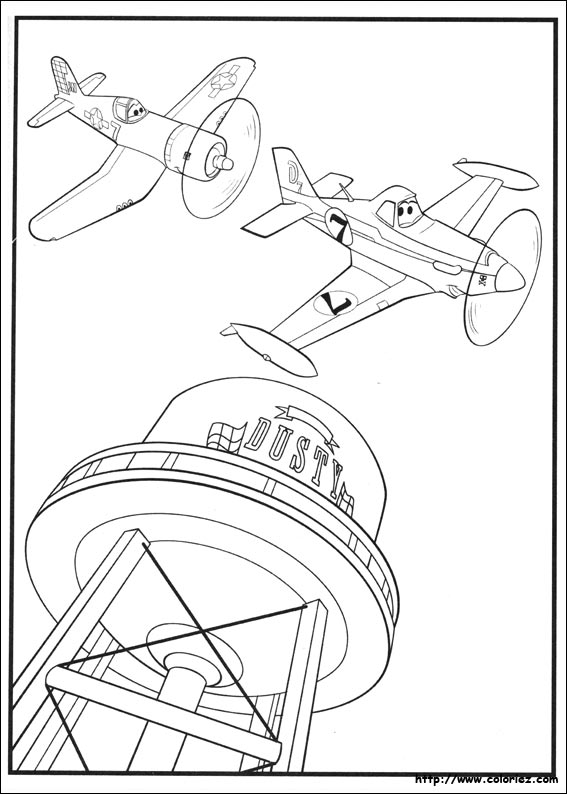 dessin coloriage  imprimer planes