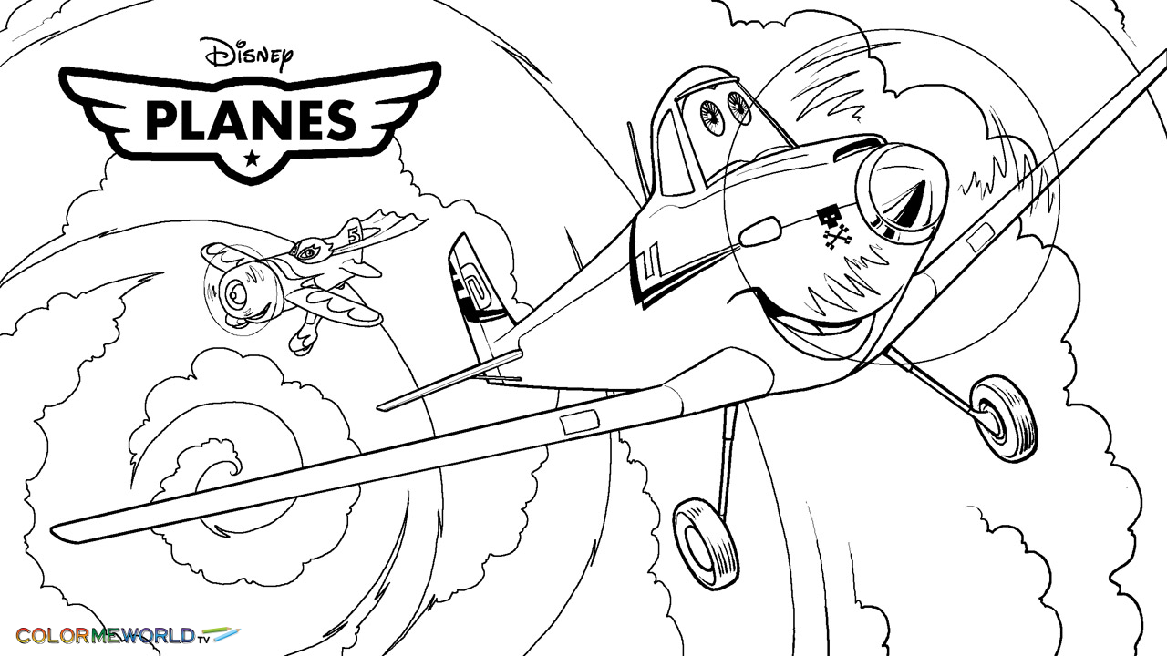 coloriage à dessiner planes pdf