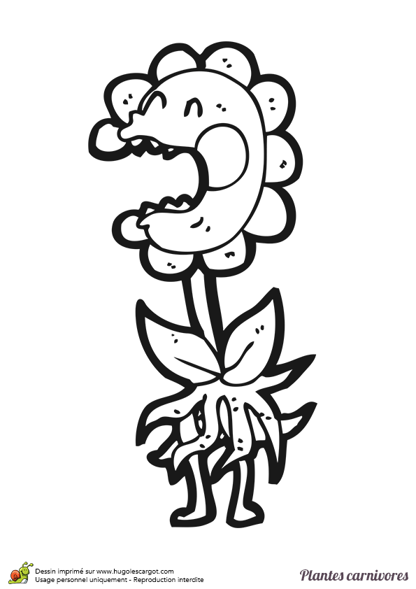 96 dessins de coloriage Plante Carnivore à imprimer coloriage plante carnivore