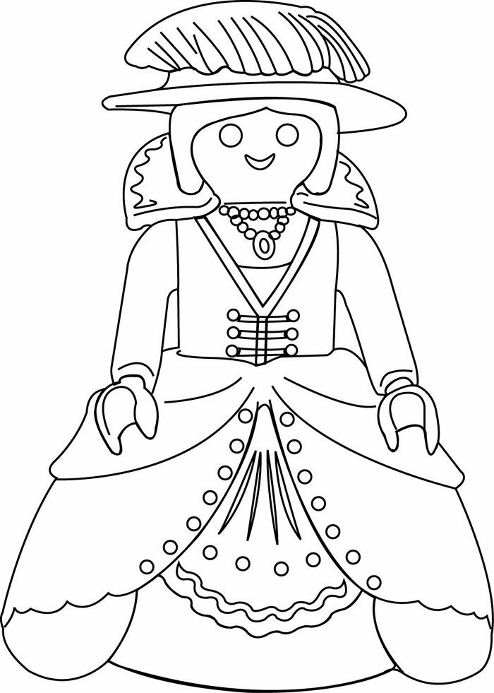 coloriage à dessiner playmobil police en ligne