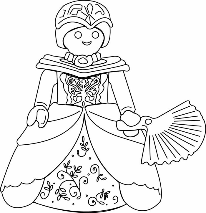 coloriage playmobil anniversaire