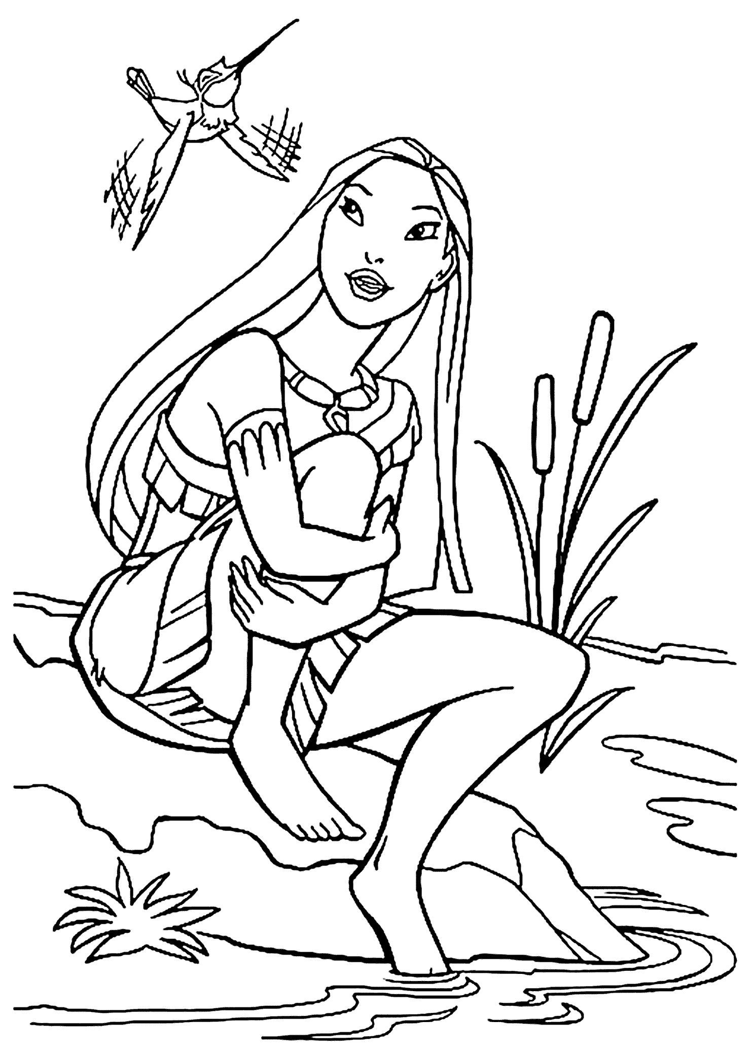 20 dessins de coloriage Pocahontas 2 imprimer Voir le dessin