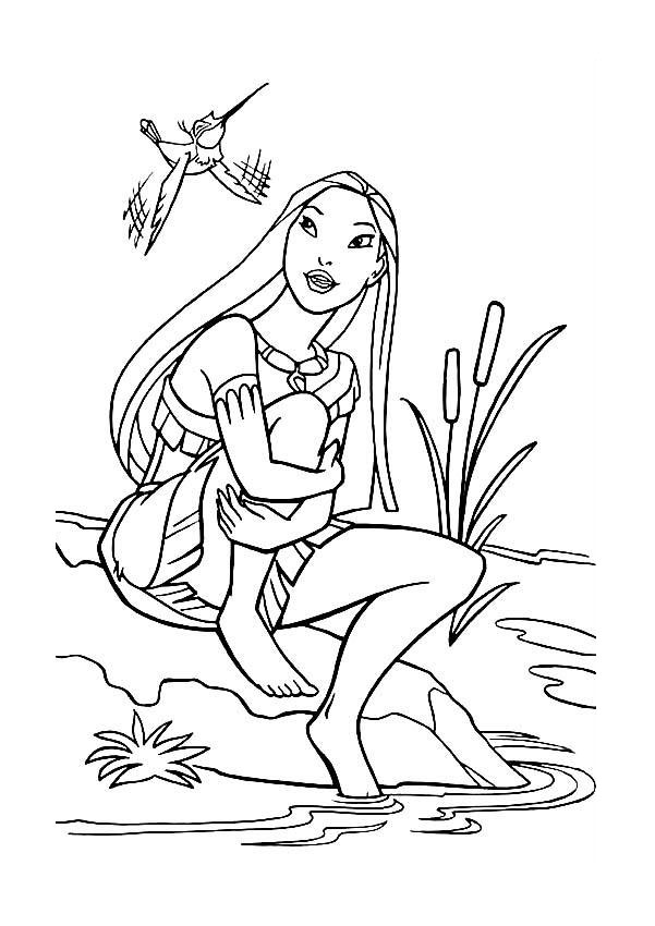20 dessins de coloriage Pocahontas A Imprimer à imprimer coloriage pocahontas a imprimer