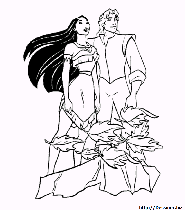 20 dessins de coloriage Pocahontas Gratuit à imprimer coloriage pocahontas gratuit