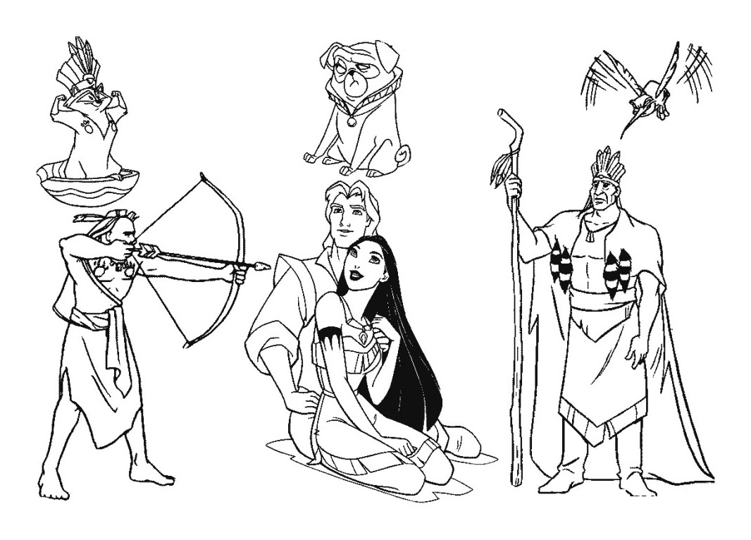 jeux de coloriage de pocahontas