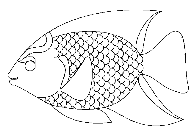 dessin à colorier poisson d'avril rigolo