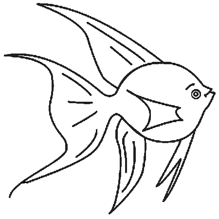 dessin de poisson d'avril a colorier
