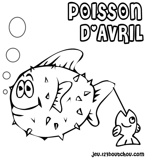 dessin poisson d avril gratuit imprimer