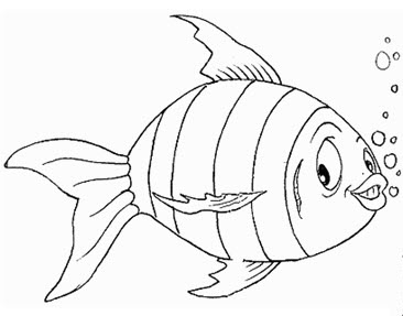 dessin  colorier poisson avril  imprimer