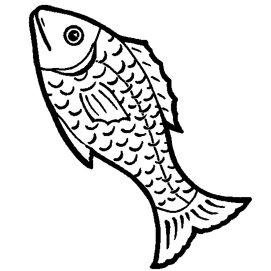 dessin à colorier poisson 1 avril