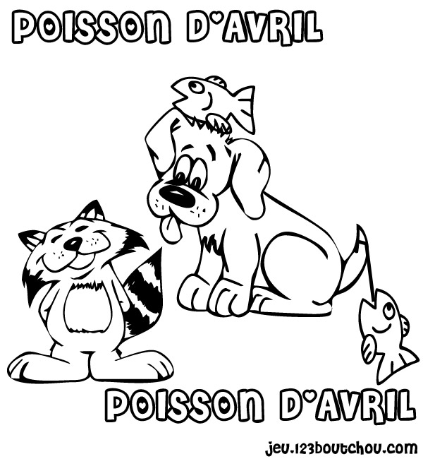 coloriage magique poisson d avril