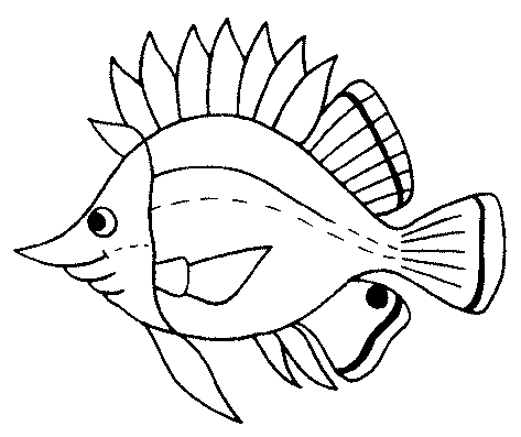 coloriage à dessiner poisson d'avril a imprimer tfou