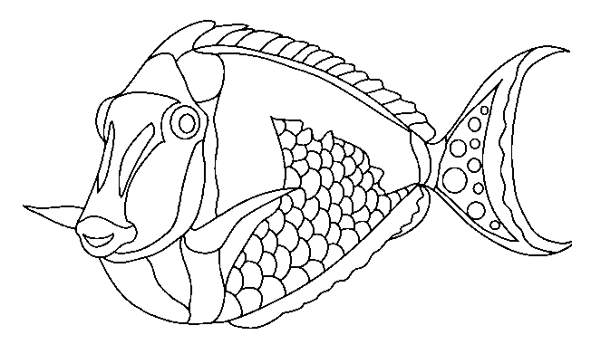 coloriage poisson d'avril en ligne