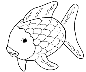coloriage à dessiner poisson d'avril 2013