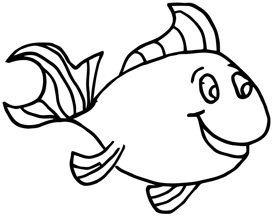 coloriage à dessiner poisson avril a imprimer