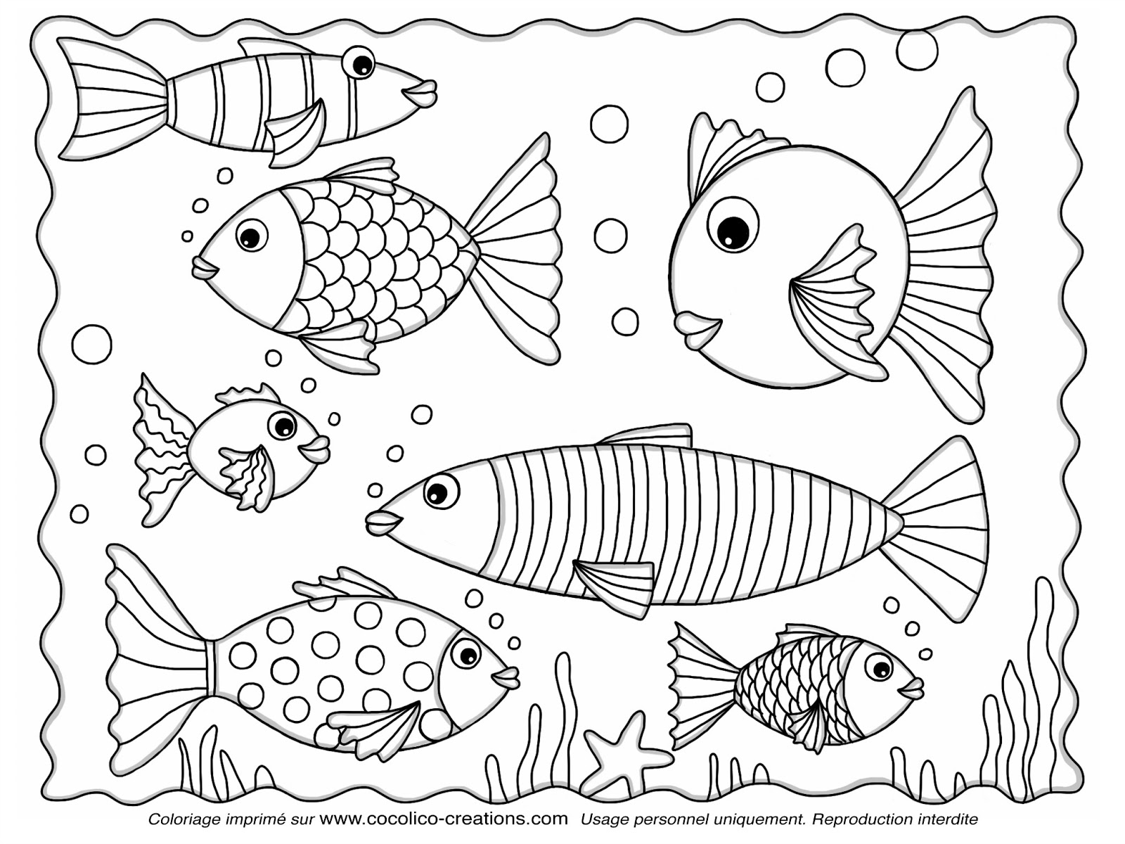 coloriage magique poisson d'avril