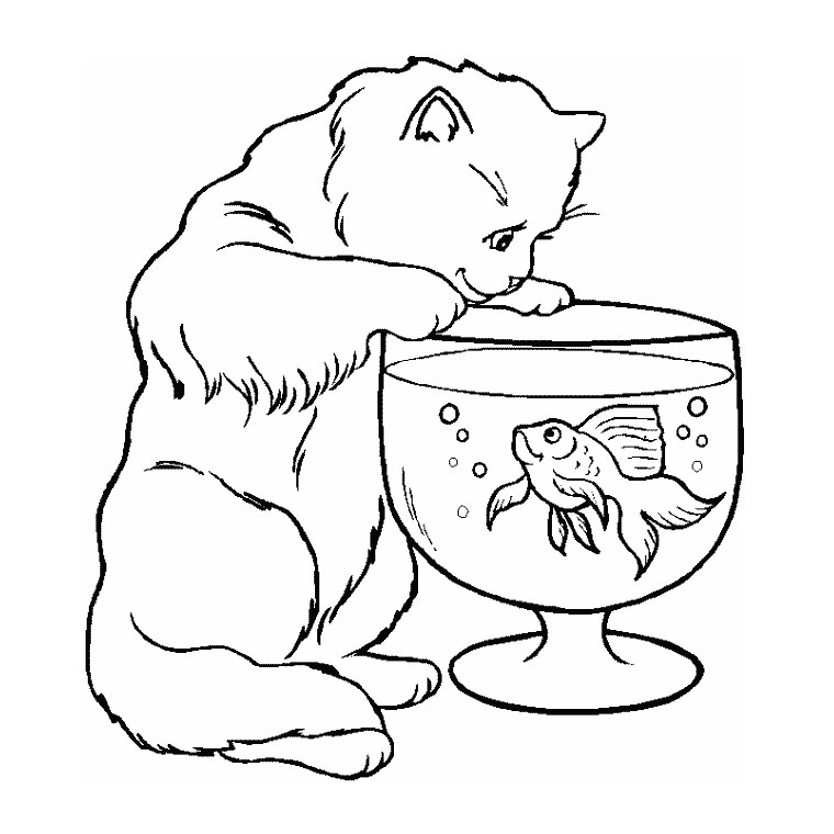 Coloriage Poisson Rouge à colorier - Dessin à imprimer jeux coloriage poisson rouge
