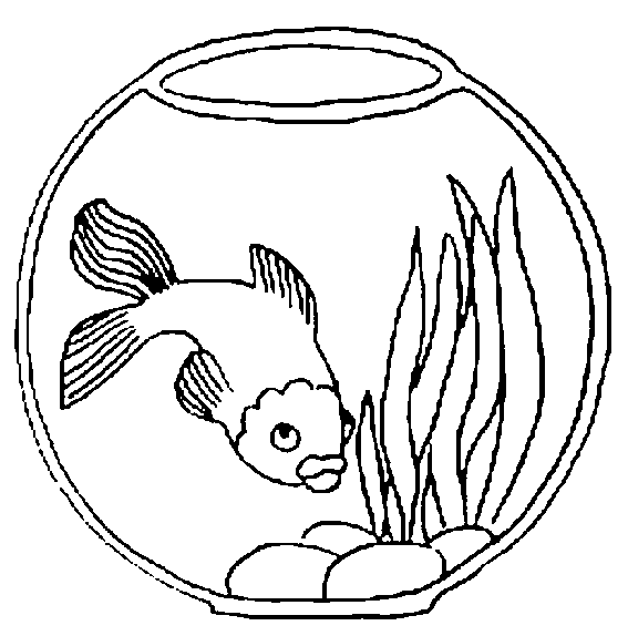 coloriage poisson rouge - Coloriage Poisson Rouge Perdu dans la Mer 