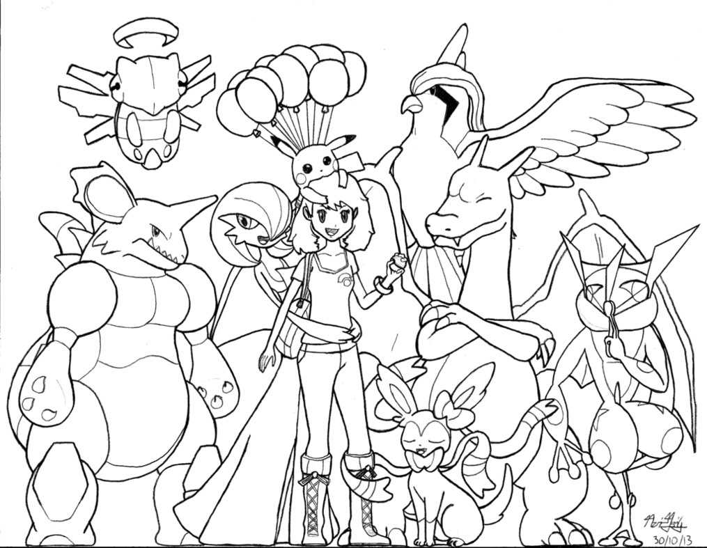 coloriage pokemon ex