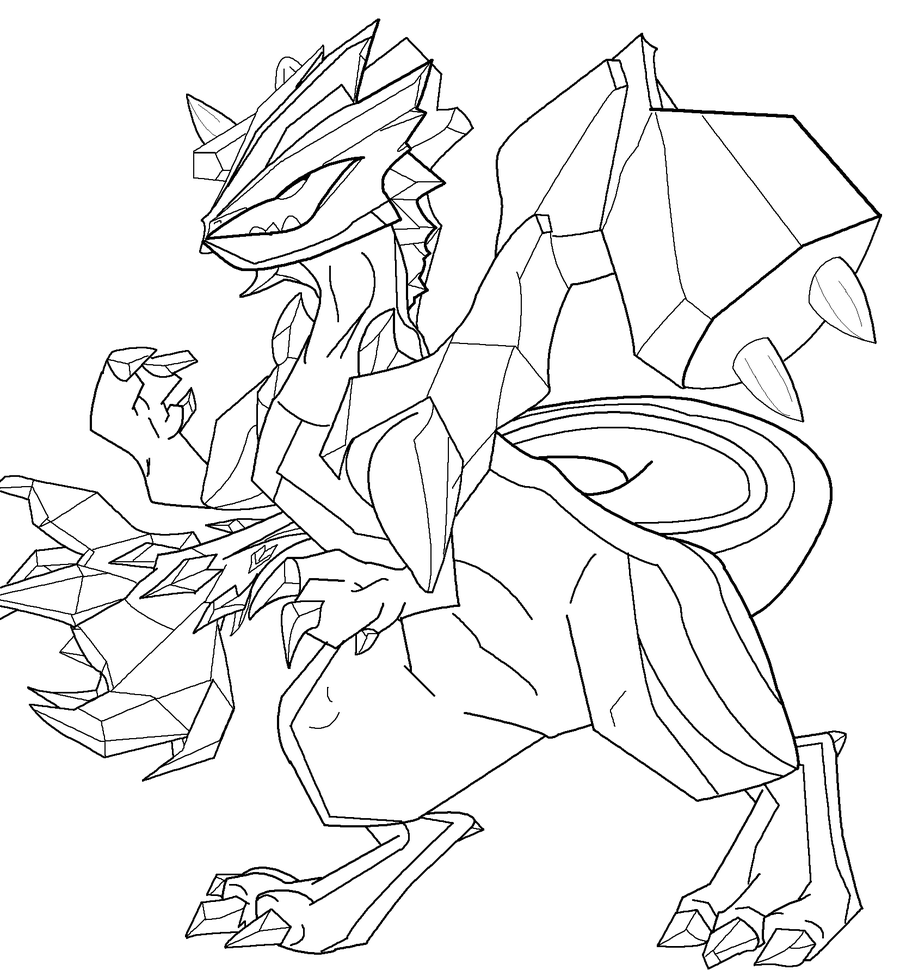 coloriage pokemon kyurem