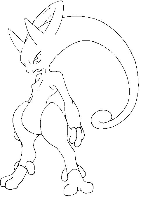 coloriage  dessiner de pokemon mega evolution