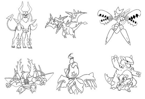 Coloriage Pokemon Legendaire Mega Evolution