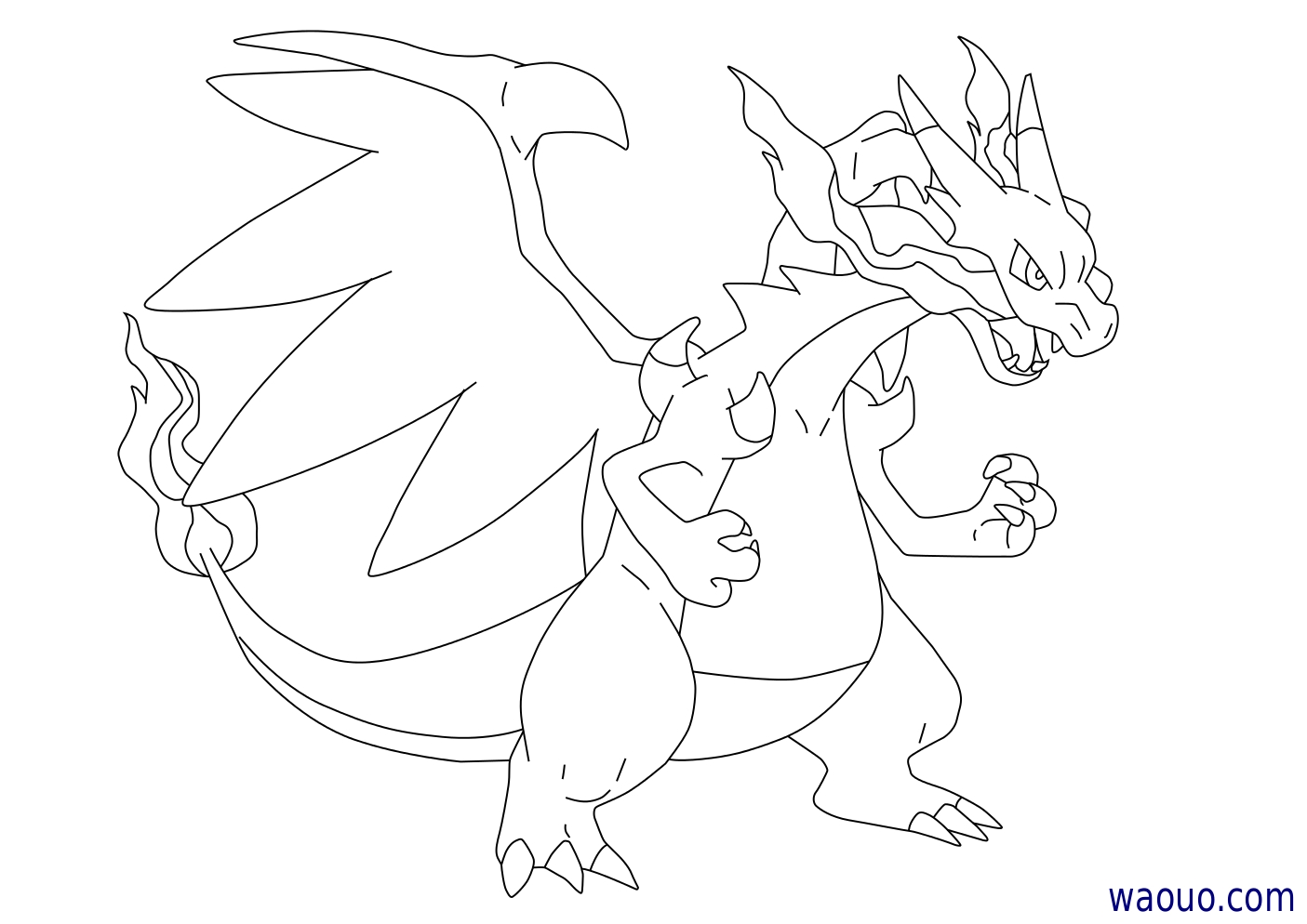 coloriage pokemon mega evolution