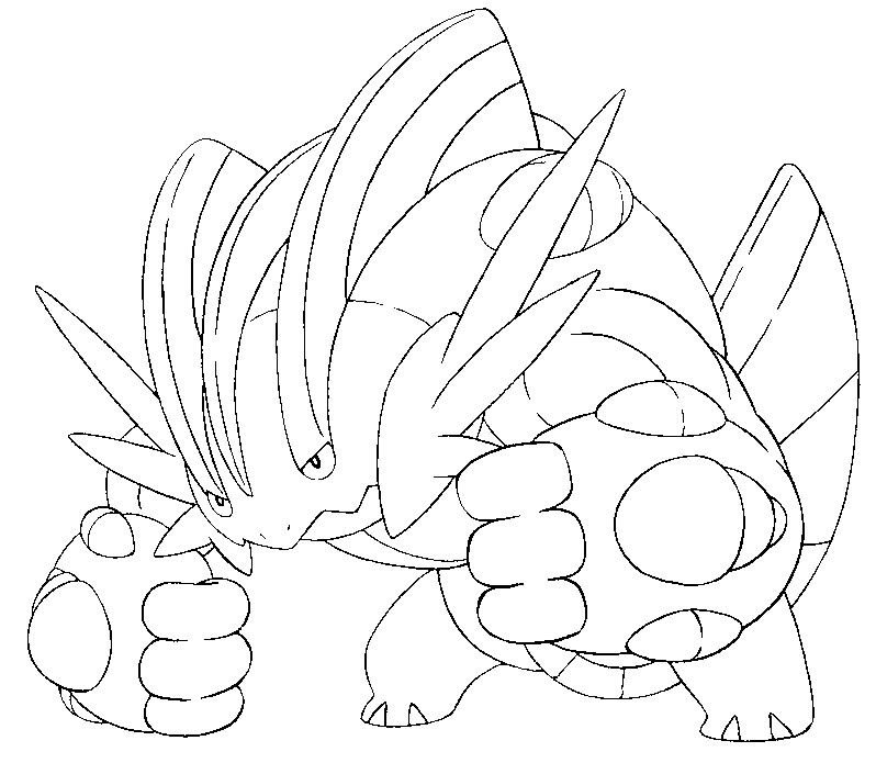 coloriage pokemon xy mega evolution