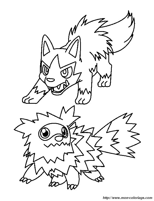 coloriage pokemon noir et blanc