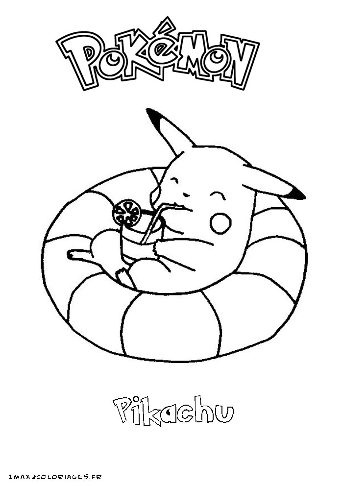 POKÉMON PIKACHU Coloriage Pokémon pikachu en 