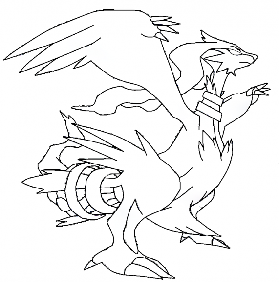 zekrom and reshiram coloring pages - photo #21