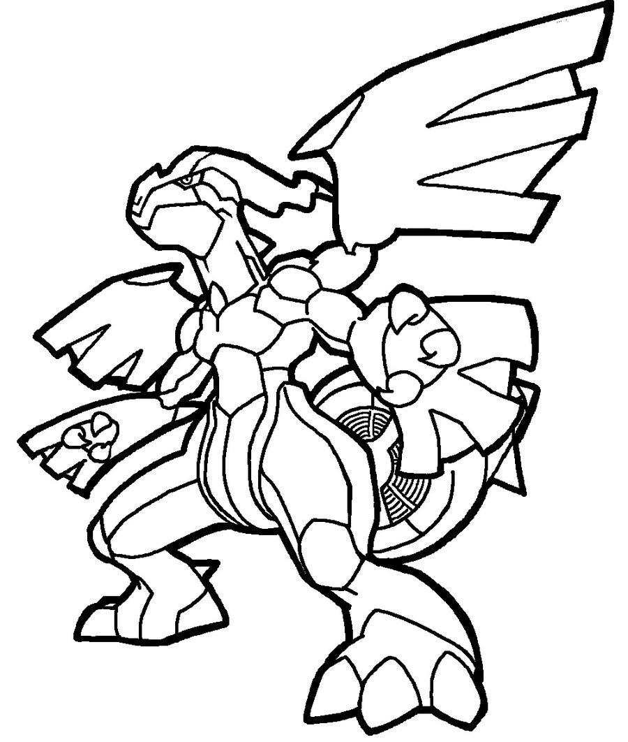 coloriage pokemon zekrom