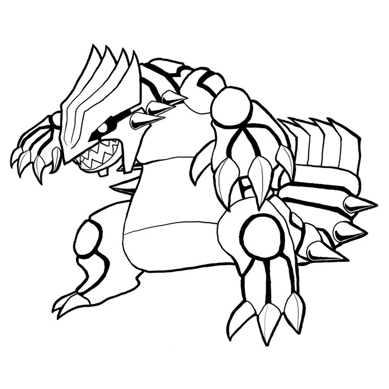 coloriage pokemon mega rayquaza