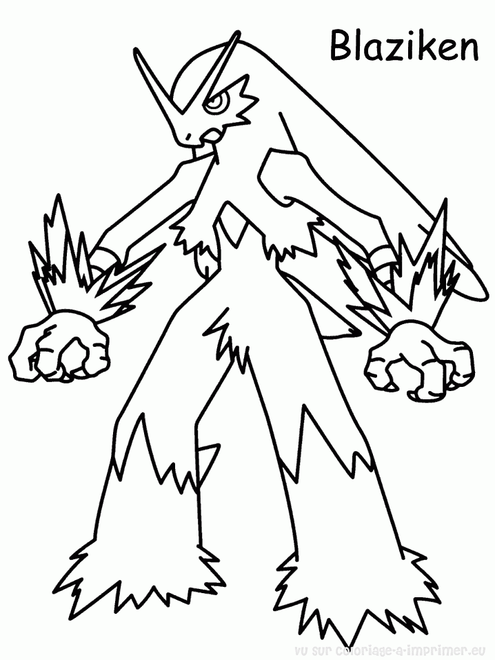 Coloriage Pokemon Dracaufeu X