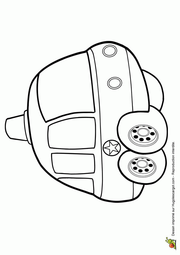 dessin  colorier camion police imprimer