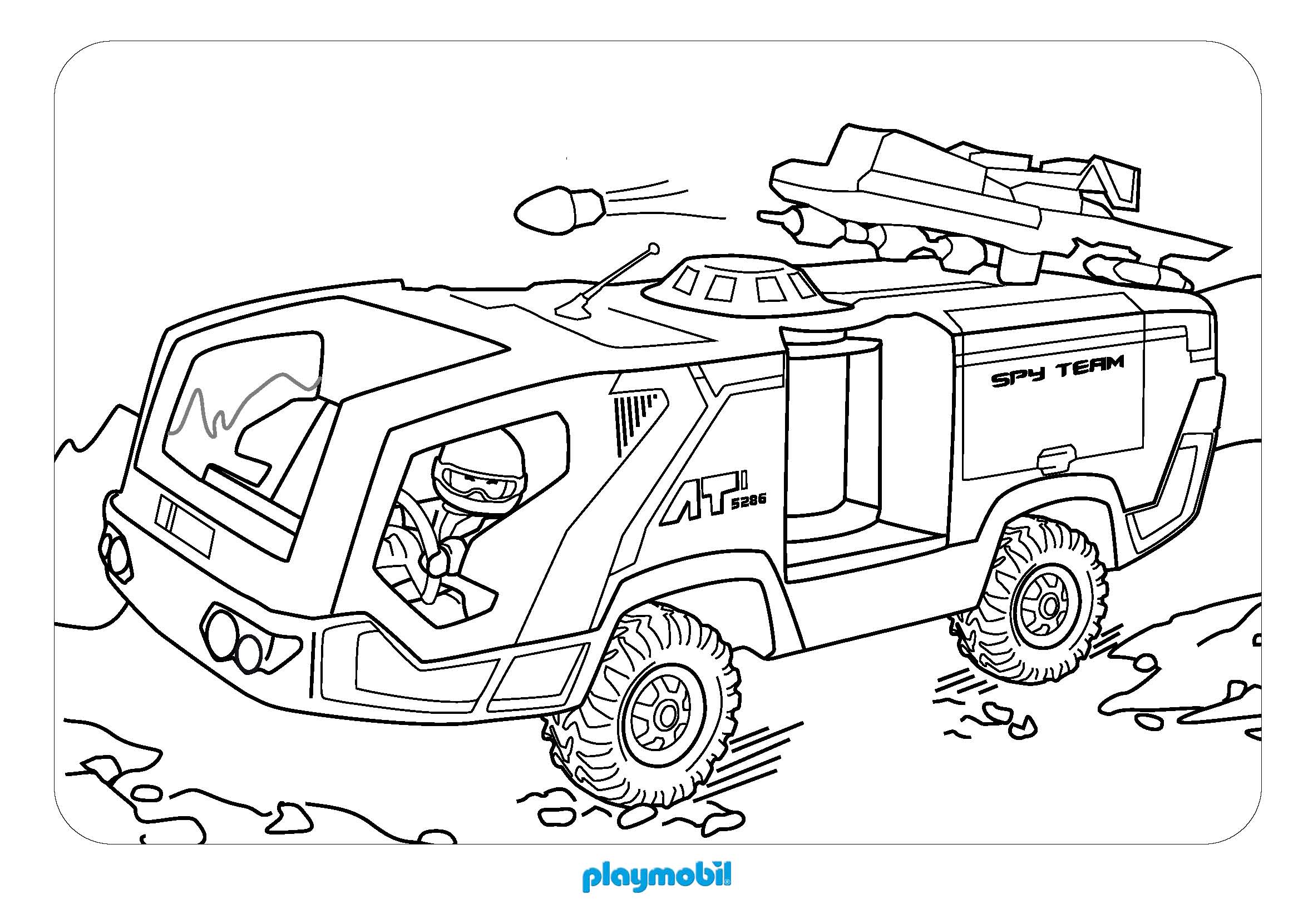 coloriage policier playmobil