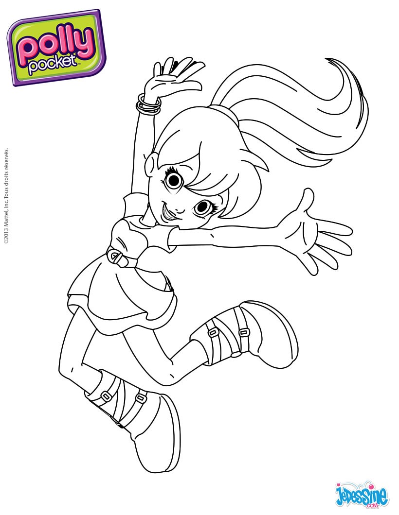 coloriage à dessiner polly pocket a imprimer gratuit