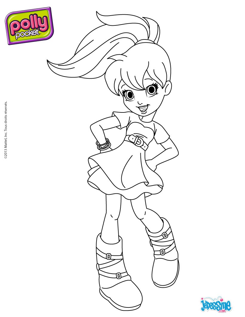 coloriage polly pocket cheval