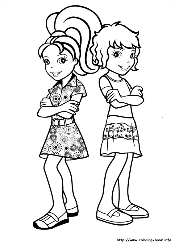 coloriage à dessiner de polly pocket en ligne