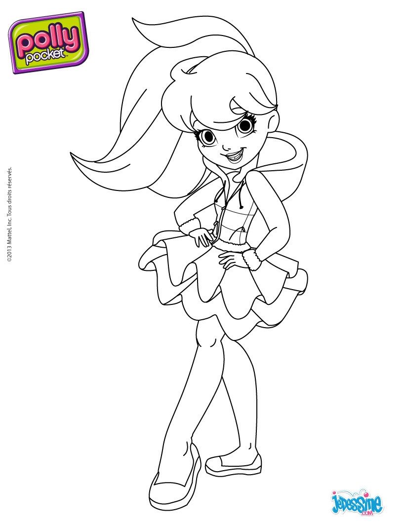 jeu dessin à colorier polly pocket