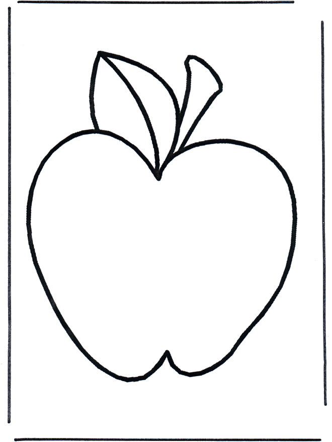dessin à colorier pomme petite section