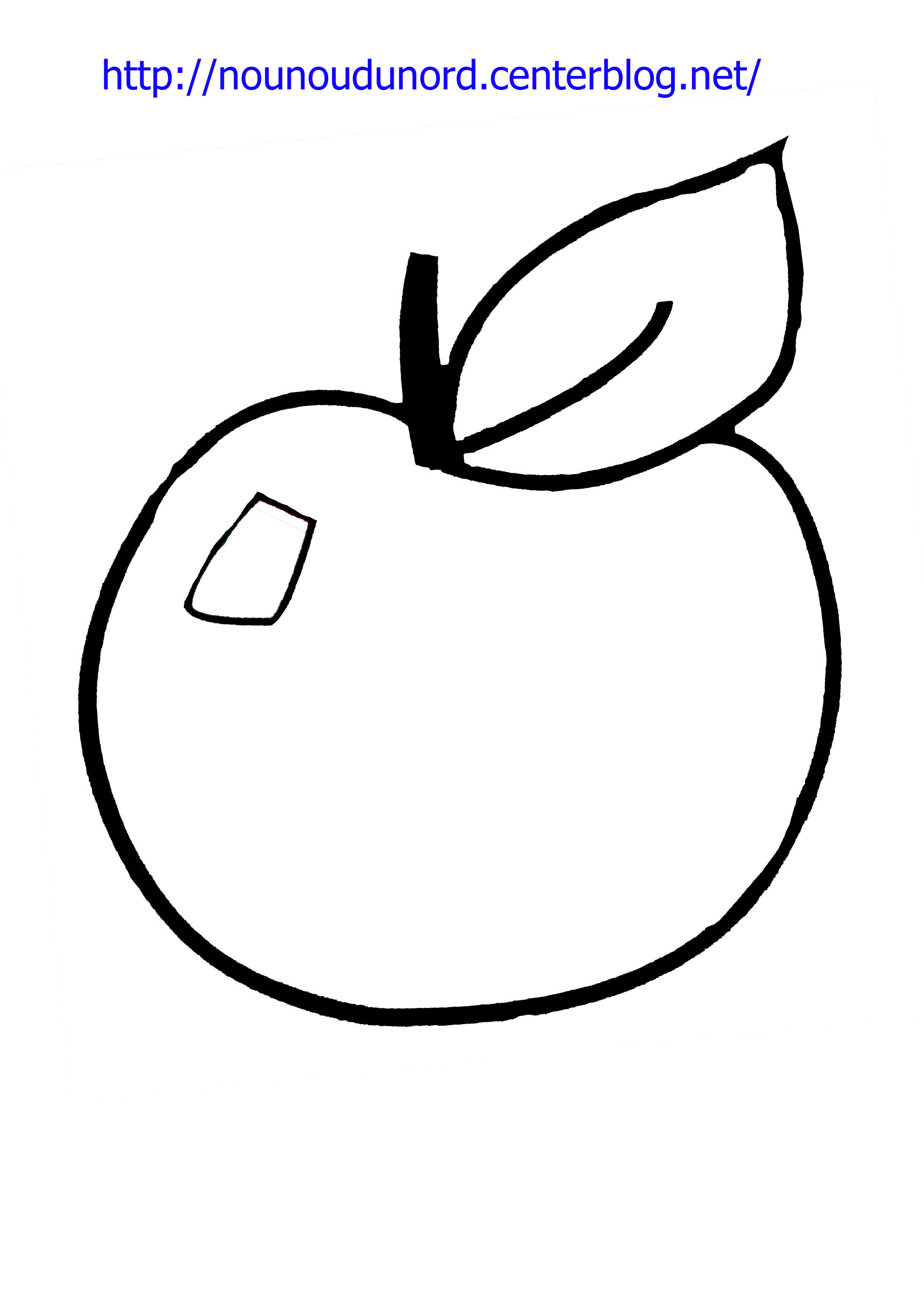 coloriage pomme d'api