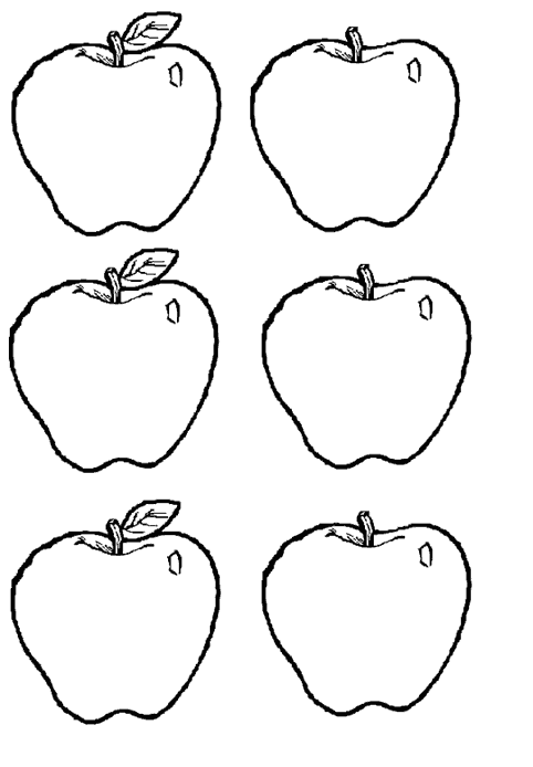 coloriage à dessiner pomme à imprimer