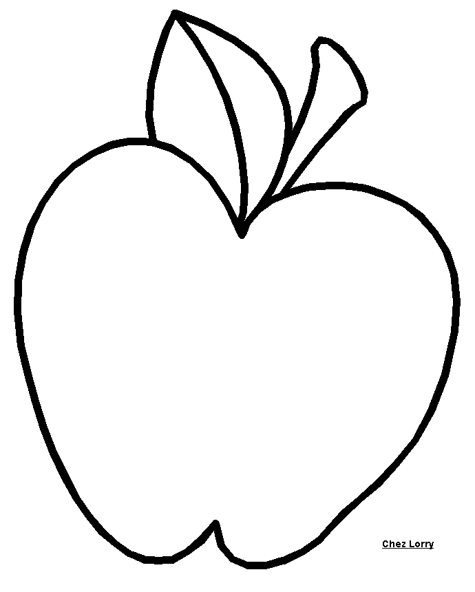 coloriage  dessiner pomme  imprimer