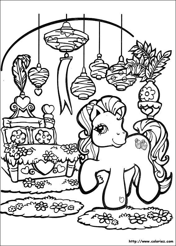 coloriage à dessiner chevaux et poneys a imprimer