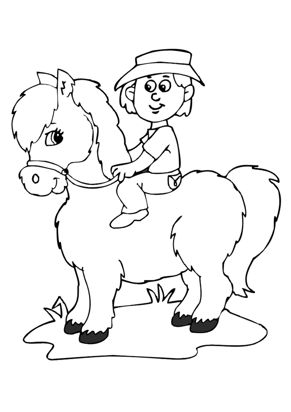 coloriage poney princesse