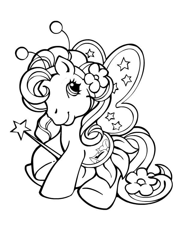 coloriage de poney shetland