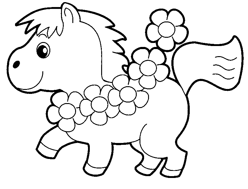 dessin petit poneys
