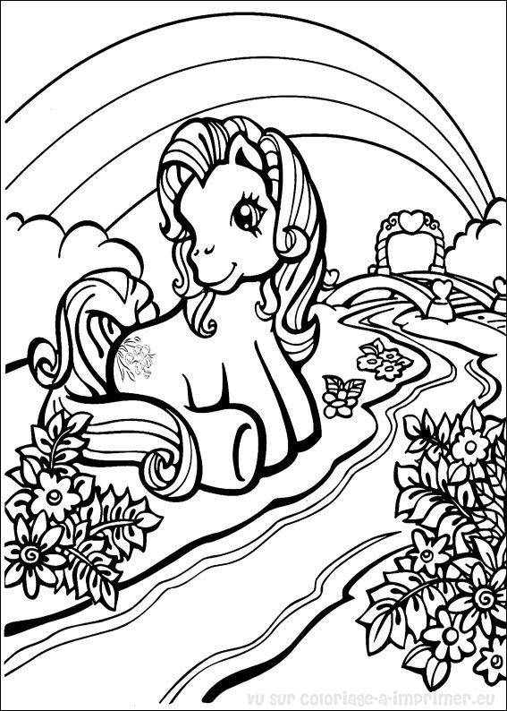 coloriage chevaux et poneys a imprimer