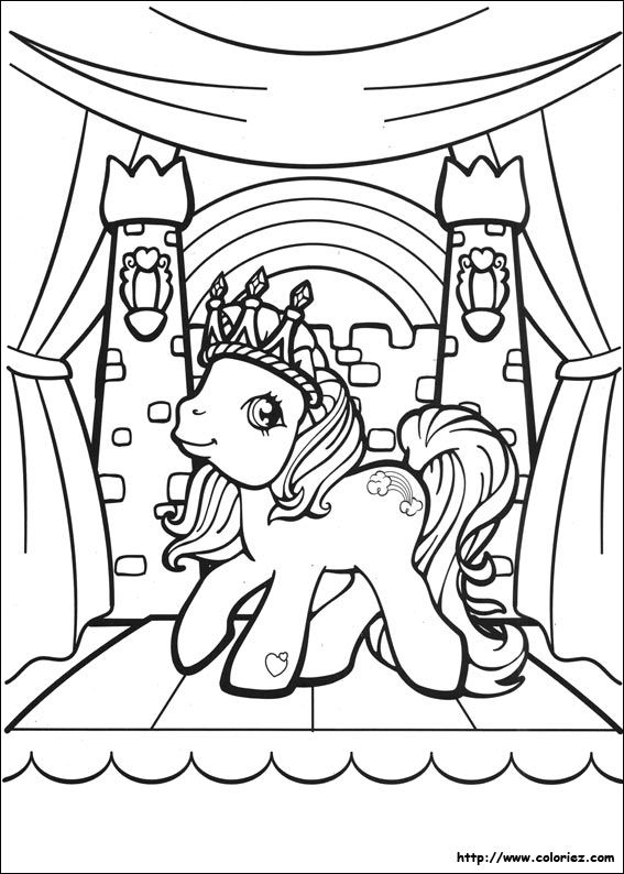 dessin à colorier à imprimer little pony
